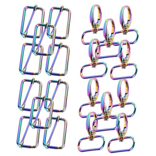 1Satz DIY Schlüsselanhänger mit Hummerclip Teiliges Drehbare Karabinerhaken für Hundeleinen und Taschen Farbenfrohes Zubehör für Projekte von AUTSUPPL