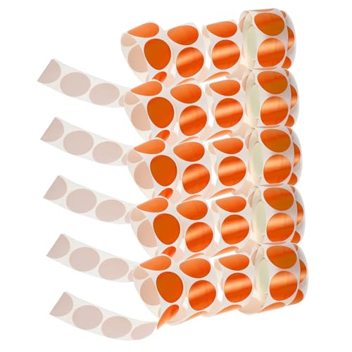 5 Rollen Runde 25-mm-punktaufkleber: Leere Runde Etiketten Zum Verschließen Von Paketen Und Bastelprojekten – Selbstklebender Aufkleber Für Gleichmäßiges Schreiben 5 Rollen Runde 25-mm-punktaufkleber: Leere Runde Etiketten Zum Verschließen Von Paketen Und Bastelprojekten – Selbstklebender Aufkleber Für Gleichmäßiges Schreiben von AUTSUPPL