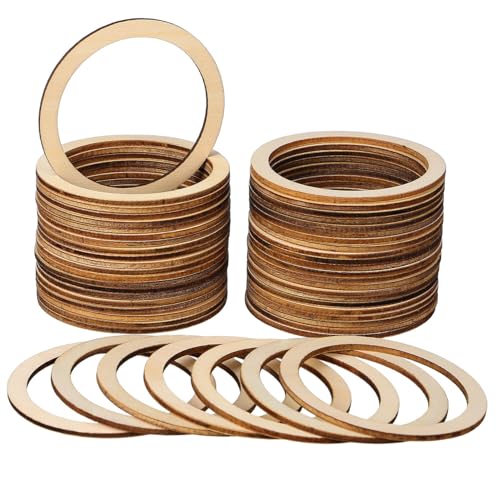 50Stücke DIY Bastelzubehör Runde Holzscheiben Unvollendete Holzstücke Natürliche Holzfarbe für Scrapbooking Dekorationen für Weihnachten und Wandbehänge 50Stücke DIY Bastelzubehör Runde Holzscheiben Unvollendete Holzstücke Natürliche Holzfarbe für Scrapbooking Dekorationen für Weihnachten und Wandbehänge von AUTSUPPL