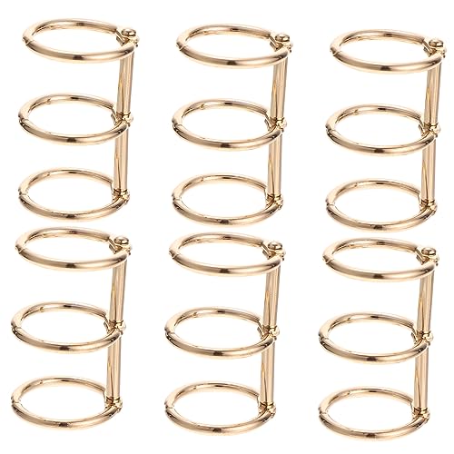6Stücke Goldene Binder Ringe aus Flexible Buchringe für DIY Notizblöcke und Scrapbooking für Schule Büro und Zuhause Innendurchmesser 6Stücke Goldene Binder Ringe aus Flexible Buchringe für DIY Notizblöcke und Scrapbooking für Schule Büro und Zuhause Innendurchmesser von AUTSUPPL