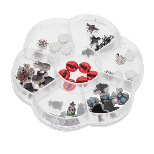 AUTSUPPL 1 Box Halloween Nagel Ornament Nagelaufkleber Süße Dekorative Halloween Anhänger DIY Zubehör Nagelkunst Anhänger Süße Nagelanhänger Kleine Nagelschmuckanhänger Für von AUTSUPPL
