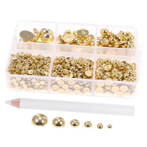 AUTSUPPL 1 Schachtel Halbrunde Perlen Set für DIY Bastelarbeiten Schmuckperlen Geeignet für Nagelkunst Ohrringe Haarspangen und Mehr für Anfänger AUTSUPPL 1 Schachtel Halbrunde Perlen Set für DIY Bastelarbeiten Schmuckperlen Geeignet für Nagelkunst Ohrringe Haarspangen und Mehr für Anfänger von AUTSUPPL