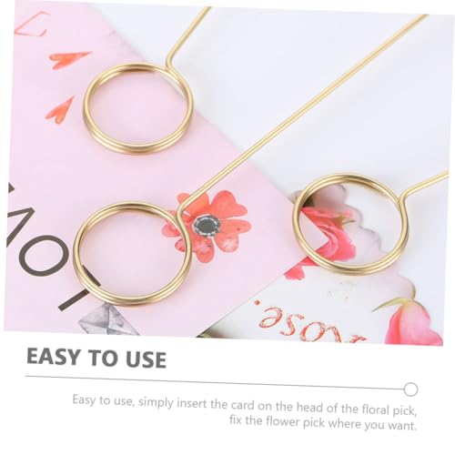 AUTSUPPL 10 Stück Metall Kartenhalter Blumenstecker Goldfarbene Platzkartenclips für Geschenk Grußkarten Vielseitig Einsetzbar für Hochzeiten Partys Floristenbedarf Stabiles Design AUTSUPPL 10 Stück Metall Kartenhalter Blumenstecker Goldfarbene Platzkartenclips für Geschenk Grußkarten Vielseitig Einsetzbar für Hochzeiten Partys Floristenbedarf Stabiles Design von AUTSUPPL