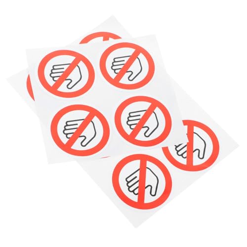 AUTSUPPL 10 Stück Runde Warnaufkleber Selbstklebend No-touch-schild Sicherheitswarnung für Werkstatt Baustelle Maschinen Schutz Aufkleber von AUTSUPPL