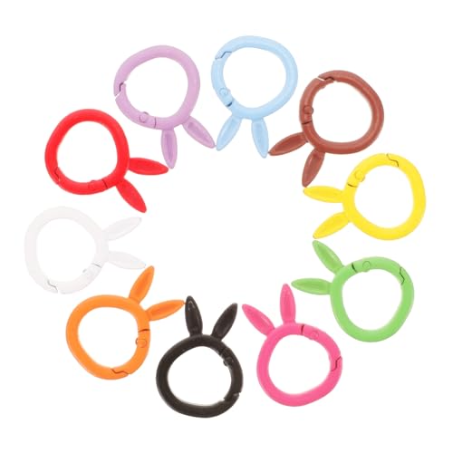 AUTSUPPL 10 Stück Teiliges Bunter Metall Schlüsselringe mit Farbigem Hasen anhänger Langlebige DIY Schlüsselanhänger Zubehör Stabile Schlüsselringe für Tür Auto Bastelzwecke als Geschenk AUTSUPPL 10 Stück Teiliges Bunter Metall Schlüsselringe mit Farbigem Hasen anhänger Langlebige DIY Schlüsselanhänger Zubehör Stabile Schlüsselringe für Tür Auto Bastelzwecke als Geschenk von AUTSUPPL