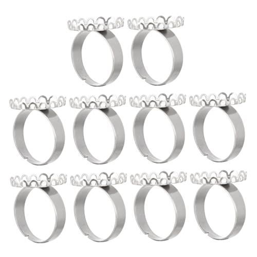 AUTSUPPL 10 Stück Teiliges Edelstahl Ringrohlinge Innenmaß Schmuck Basis DIY Ringe Basteln Finger Schmuckherstellung Zubehör AUTSUPPL 10 Stück Teiliges Edelstahl Ringrohlinge Innenmaß Schmuck Basis DIY Ringe Basteln Finger Schmuckherstellung Zubehör von AUTSUPPL
