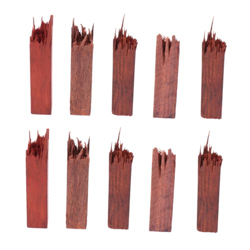 AUTSUPPL 10 Stück Teiliges Holz Dekorationsset für Schmuckherstellung DIY Halsketten Anhänger Landschaftsornamente Robustes Naturholzmaterial Vielseitig für Kreative Bastelprojekte von AUTSUPPL