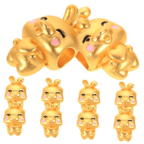 AUTSUPPL 10 Stück Teiliges Legierungs hasen spacer perlen für Schmuckherstellung Leichte Langlebige DIY armband charms zum Auffädeln und Basteln von Individuellen Accessoires AUTSUPPL 10 Stück Teiliges Legierungs hasen spacer perlen für Schmuckherstellung Leichte Langlebige DIY armband charms zum Auffädeln und Basteln von Individuellen Accessoires von AUTSUPPL