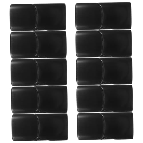 AUTSUPPL 10 Stück Teiliges Magnetverschluss Edelstahl Flach Rechteckig Magnetischer Schmuckverschluss für DIY Armband und Halskette Kompatibel mit Lederband Einfache Handhabung Langlebig von AUTSUPPL