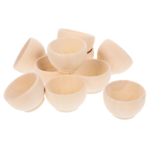 AUTSUPPL 10 Stück Teiliges Natürliche Holzschalen zum Basteln Unbehandelte Glatte für DIY deko Kreative Holzschalen für Malen Handwerk und Wohnaccessoires AUTSUPPL 10 Stück Teiliges Natürliche Holzschalen zum Basteln Unbehandelte Glatte für DIY deko Kreative Holzschalen für Malen Handwerk und Wohnaccessoires von AUTSUPPL