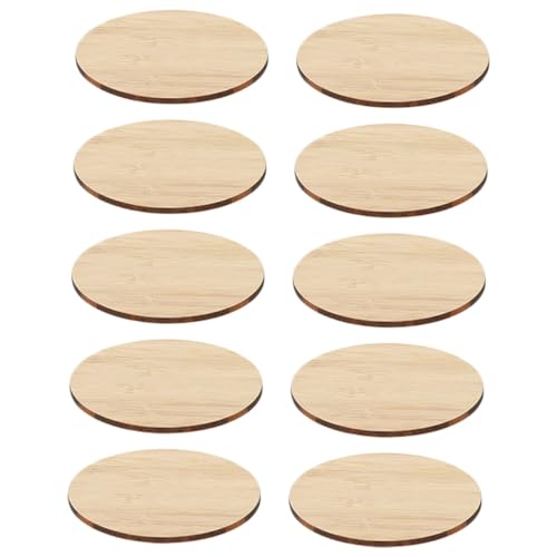 AUTSUPPL 10 Stück Teiliges Runde Bambusscheiben Naturbelassen mit Glatten Kanten Doppelseitig Blank Unvollendete DIY Bastelkreise für Sichere Handarbeitsschilder und Geschenkdekorationen AUTSUPPL 10 Stück Teiliges Runde Bambusscheiben Naturbelassen mit Glatten Kanten Doppelseitig Blank Unvollendete DIY Bastelkreise für Sichere Handarbeitsschilder und Geschenkdekorationen von AUTSUPPL