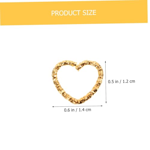 AUTSUPPL 100 Stück Herzförmige Schlüsselringe aus Langlebiger Offene Sprungringe für DIY Schmuckherstellung Glatte Kanten Vielseitig für Anhänger Armbänder Taschen und Schlüsselanhänger AUTSUPPL 100 Stück Herzförmige Schlüsselringe aus Langlebiger Offene Sprungringe für DIY Schmuckherstellung Glatte Kanten Vielseitig für Anhänger Armbänder Taschen und Schlüsselanhänger von AUTSUPPL
