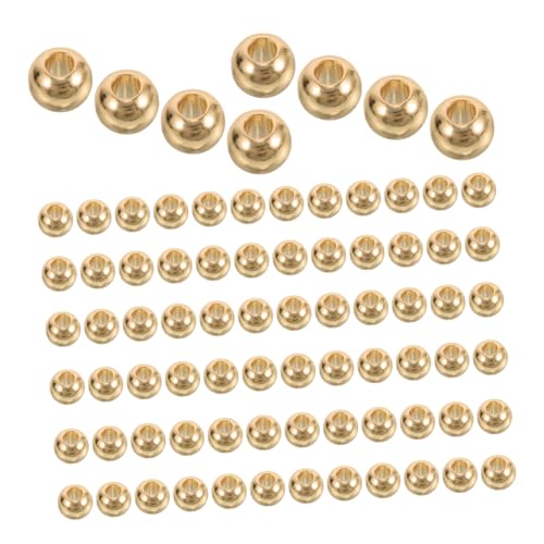 AUTSUPPL 100 Stück Vergoldete Abstandsperlen: 2 Mm Kleine, Glatte, Runde Perlen Zum Basteln Von Schmuck, Armbändern Und AUTSUPPL 100 Stück Vergoldete Abstandsperlen: 2 Mm Kleine, Glatte, Runde Perlen Zum Basteln Von Schmuck, Armbändern Und von AUTSUPPL