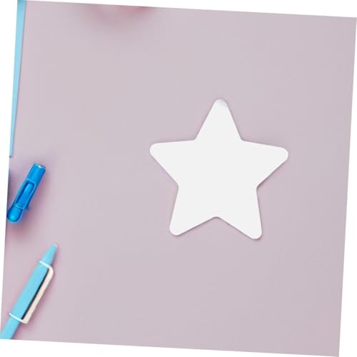 AUTSUPPL 100 Stück Weiße Stern Papierausschnitte mit Beschreibbarer Oberfläche für Klassenraum Dekoration DIY Bastelprojekte Mini Stern Schmuck für Pinnwand und Büro Modernes Design von AUTSUPPL