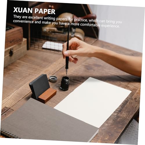 AUTSUPPL 100 Stück Xuan papier Chinesisches Kalligraphie Malpapier Starke Tintenaufnahme Langsame Tinteninfiltration Vielseitig Zuschneidbar für Kalligraphie anfänger und Maler AUTSUPPL 100 Stück Xuan papier Chinesisches Kalligraphie Malpapier Starke Tintenaufnahme Langsame Tinteninfiltration Vielseitig Zuschneidbar für Kalligraphie anfänger und Maler von AUTSUPPL