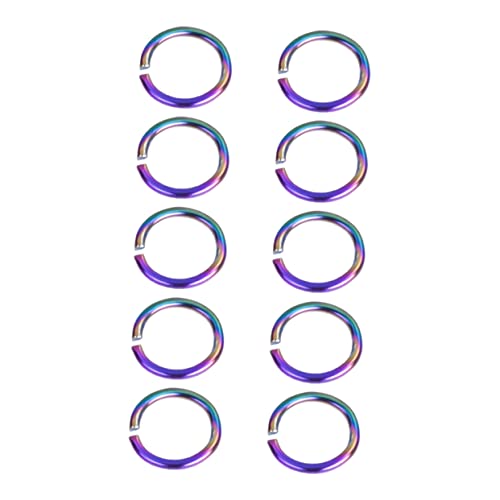AUTSUPPL 100Stücke Farbige Ringe Schmuckzubehör für DIY Projekte Verbindungsringe für Armbänder und Leicht und Kompakt für Schmuckherstellung von AUTSUPPL