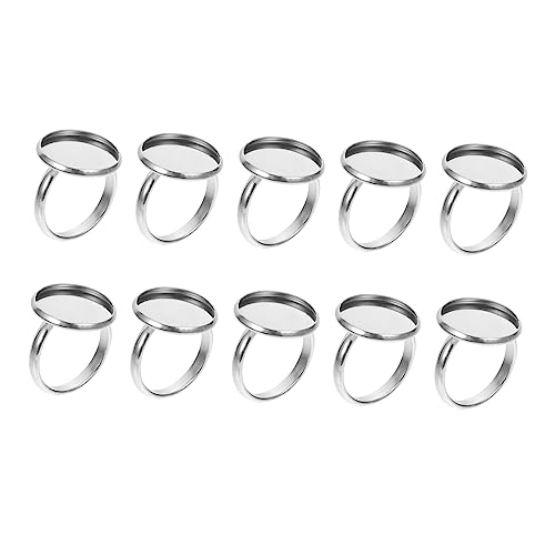 AUTSUPPL 10Stücke Einstellbare Ringbasis DIY Ringschmuckhalter für Ringgestaltungen Innendurchmesser Robuste und Langlebige Metallringe für Bastelprojekte AUTSUPPL 10Stücke Einstellbare Ringbasis DIY Ringschmuckhalter für Ringgestaltungen Innendurchmesser Robuste und Langlebige Metallringe für Bastelprojekte von AUTSUPPL