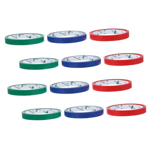 AUTSUPPL 12 Rollen Verpackungsband Buntes Pet Klebeband für Beutelverschlüsse Verschleißfestes Starkes Bindeband für Gemüse und Lebensmittel Geeignet für Supermarkt AUTSUPPL 12 Rollen Verpackungsband Buntes Pet Klebeband für Beutelverschlüsse Verschleißfestes Starkes Bindeband für Gemüse und Lebensmittel Geeignet für Supermarkt von AUTSUPPL