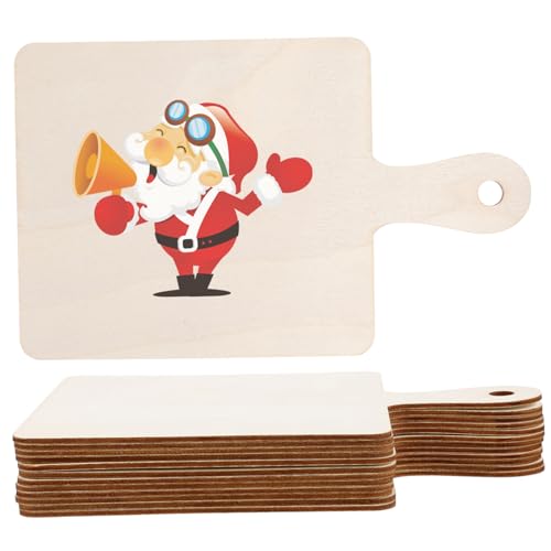 AUTSUPPL Holzschneidebrett-set Dekorative Schneidebretter Unvollendete Küchenwerkzeuge 12 Stück 23 X 14 Cm von AUTSUPPL