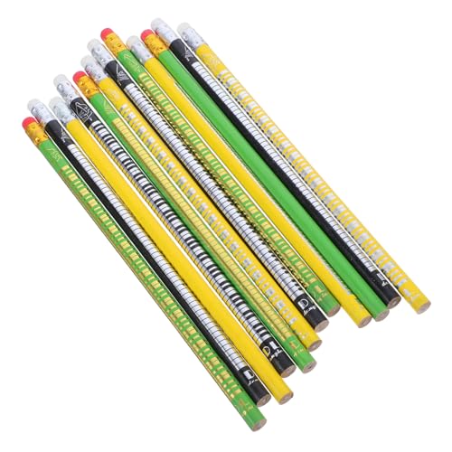 AUTSUPPL 12 Stück Teiliges Holzbleistifte mit Radiergummi Klavier tastatur Design Mine Dreifarbige Musik stifte für Musikunterricht Partys Geschenk für Musikliebhaber und Schüler von AUTSUPPL