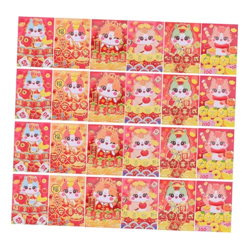 AUTSUPPL 120 Stück Chinesische Neujahrsumschläge Pferdejahr Cartoon Pferd Glücksumschachteln für Lunar Spring Festival Hochzeit Geburtstag Geldgeschenke von AUTSUPPL