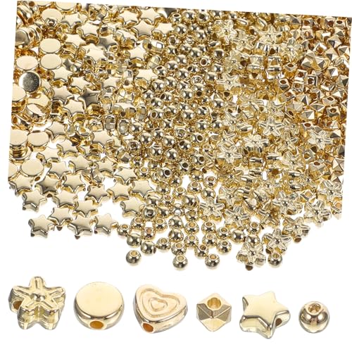 AUTSUPPL 1200 Stück Teiliges DIY Perlen für Schmuckherstellung Bunte Kunststoff Perlen für Armbänder und Halsketten Vielseitige Bastelperlen für Kreative Schmuck Accessoires zum von AUTSUPPL