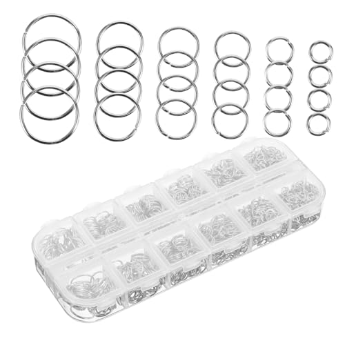 AUTSUPPL 1200 Stück Teiliges Offene Eisendraht Jump Ringe für Schmuckherstellung und Reparatur Vielseitige Verbindungsringe für Armbänder Ohrringe Schlüsselanhänger DIY Zubehör AUTSUPPL 1200 Stück Teiliges Offene Eisendraht Jump Ringe für Schmuckherstellung und Reparatur Vielseitige Verbindungsringe für Armbänder Ohrringe Schlüsselanhänger DIY Zubehör von AUTSUPPL