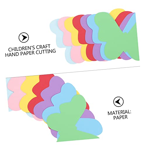 AUTSUPPL 140 Stück Teiliges Buntes Bastelpapier mit Schmetterlingsformen Dekorative DIY Papierausschnitte für Schul Kindergarten-dekoration Kreative Bastelprojekte und Tafelschmuck von AUTSUPPL