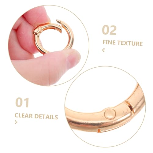 AUTSUPPL 15 Stück Teiliges Schlüsselringe aus Zinklegierung Runde Sprungringe mit Federverschluss Poliert und Langlebig Vielseitige Schlüsselkarabiner für Schmuckherstellung und DIY AUTSUPPL 15 Stück Teiliges Schlüsselringe aus Zinklegierung Runde Sprungringe mit Federverschluss Poliert und Langlebig Vielseitige Schlüsselkarabiner für Schmuckherstellung und DIY von AUTSUPPL