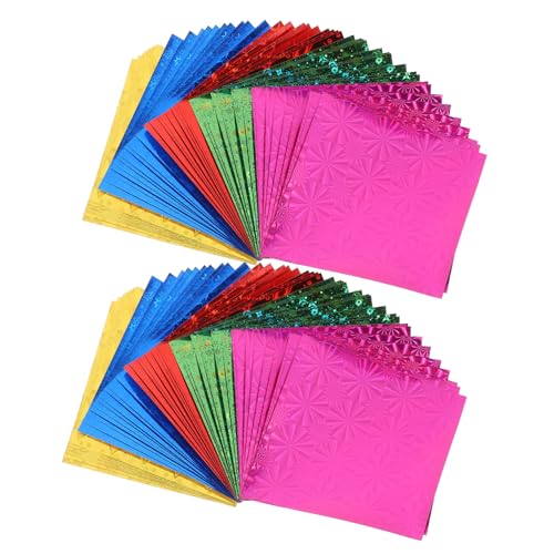 AUTSUPPL 150 Stück Teiliges Origami Papier Holografisches Faltpapier in Farben Quadratisch für DIY Bastelprojekte Innovatives Papier für Origami und Handarbeiten AUTSUPPL 150 Stück Teiliges Origami Papier Holografisches Faltpapier in Farben Quadratisch für DIY Bastelprojekte Innovatives Papier für Origami und Handarbeiten von AUTSUPPL