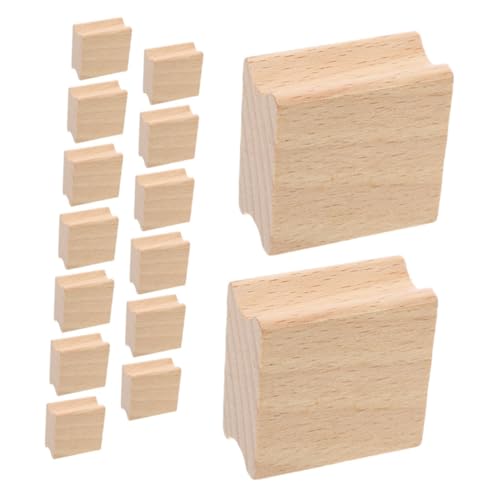 AUTSUPPL 15pcs Leere Holzstempel Für Das Schnitzen Von Handwerk DIY Seal Scrapbook Handbuch Handbuch Stamper Holzschnitzerei Vorräte von AUTSUPPL