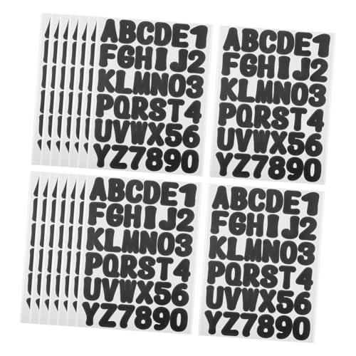 AUTSUPPL 16 Blatt Wetterfeste Vinyl Buchstaben Aufkleber Selbstklebend Große Alphabet Sticker Für Briefkasten Fenster Auto DIY Dekoration Wohn Geschäftsnutzung von AUTSUPPL