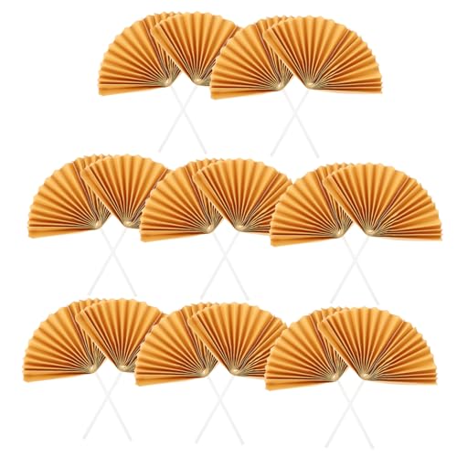 AUTSUPPL 16 Stück Teiliges Cupcake Topper mit Goldfarbenen Papierfächern Kreative Tortendeko für Geburtstag und Hochzeit Festliche Cake Picks für Besondere Feierlichkeiten Einzigartige AUTSUPPL 16 Stück Teiliges Cupcake Topper mit Goldfarbenen Papierfächern Kreative Tortendeko für Geburtstag und Hochzeit Festliche Cake Picks für Besondere Feierlichkeiten Einzigartige von AUTSUPPL