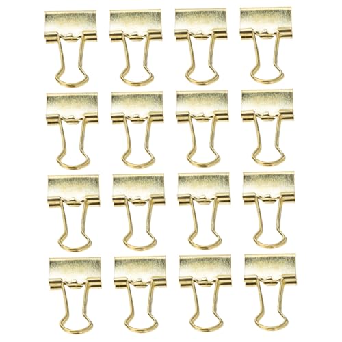 AUTSUPPL 16 Stück Teiliges Elektroplattierte Binder Clips Roségold Büroklammern Multifunktionale Papierklemmen für Dokumente Rechnungen Notizen Geeignet für Büro Schule und Zuhause von AUTSUPPL
