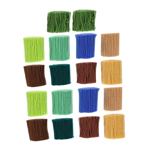 AUTSUPPL 18 Stück Teiliges Acryl Garn für DIY Teppich Knüpfarbeiten Weiches Farbenfrohes Strickgarn pro Farbe Hautfreundlich für Teppiche Kissen und Bastelprojekte von AUTSUPPL