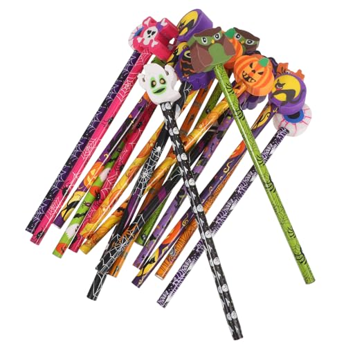 AUTSUPPL 18 Stück Teiliges Halloween Buntstifte mit Radiergummi Glattes Schreibverhalten Bruchfeste Mine Ergonomisches Design für Langes Schreiben und Malen Stabile Holzkonstruktion AUTSUPPL 18 Stück Teiliges Halloween Buntstifte mit Radiergummi Glattes Schreibverhalten Bruchfeste Mine Ergonomisches Design für Langes Schreiben und Malen Stabile Holzkonstruktion von AUTSUPPL