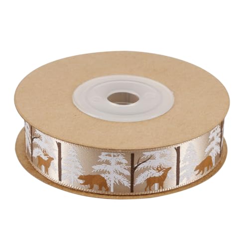 AUTSUPPL 1Rolle Weihnachtsdruckband mit Tiermotiven für DIY Hochwertiges Geschenkband für Weihnachten für Dekorationen und Verpackungen AUTSUPPL 1Rolle Weihnachtsdruckband mit Tiermotiven für DIY Hochwertiges Geschenkband für Weihnachten für Dekorationen und Verpackungen von AUTSUPPL