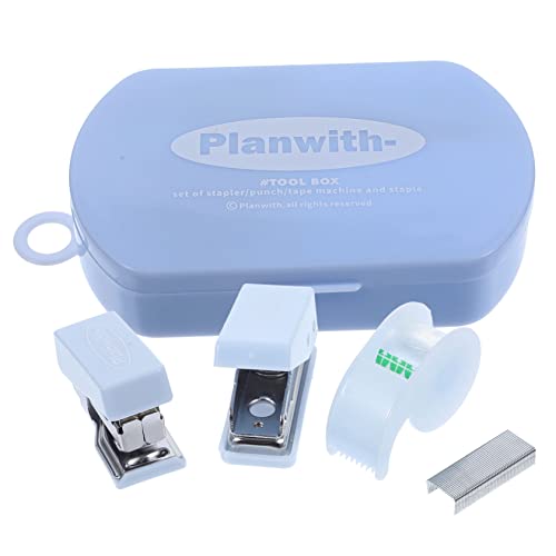 AUTSUPPL 1Satz Multifunktionales Scrapbooking Tool Kit Tragbarer Klebebandschneider Hefter und Puncher Praktischen Box für Kreative Bastelprojekte und AUTSUPPL 1Satz Multifunktionales Scrapbooking Tool Kit Tragbarer Klebebandschneider Hefter und Puncher Praktischen Box für Kreative Bastelprojekte und von AUTSUPPL