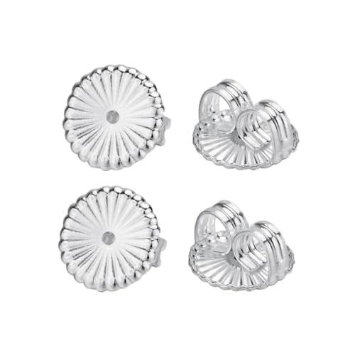AUTSUPPL 2 Paar Silber Ohrstecker Verschlüsse Gepolstert Ohrstecker Stopper Komfortables Design Passend für Damen und Mädchen Sichere Ohrring Halter Zubehör Groß AUTSUPPL 2 Paar Silber Ohrstecker Verschlüsse Gepolstert Ohrstecker Stopper Komfortables Design Passend für Damen und Mädchen Sichere Ohrring Halter Zubehör Groß von AUTSUPPL