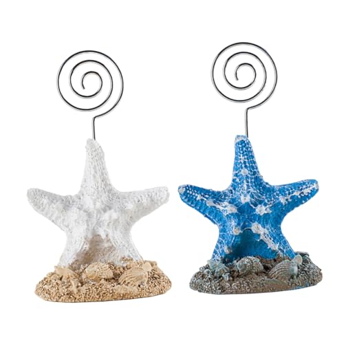 AUTSUPPL 2 STÜCK Memo clip Seestern Weiß Blau aus Hochwertigem Material Stabile Tischdekoration für Fotos Notizen Namenskarten Mediterraner Stil für Büro Party Hochzeit AUTSUPPL 2 STÜCK Memo clip Seestern Weiß Blau aus Hochwertigem Material Stabile Tischdekoration für Fotos Notizen Namenskarten Mediterraner Stil für Büro Party Hochzeit von AUTSUPPL