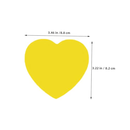AUTSUPPL 2 Sätze Herzförmige Papier Ausschnitte Bunte DIY Bastelherzen für Valentinstag Klassenzimmer Pinnwand Party Dekoration mit Klebepunkten von AUTSUPPL