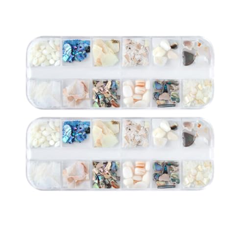 AUTSUPPL 2 Sätze Natürliche Muschelflocken Nagelkunst Dekor Langlebige Maniküre Accessoires DIY Nagel Ornamente für Elegante Damen Hochglänzende Nagelschmuck AUTSUPPL 2 Sätze Natürliche Muschelflocken Nagelkunst Dekor Langlebige Maniküre Accessoires DIY Nagel Ornamente für Elegante Damen Hochglänzende Nagelschmuck von AUTSUPPL