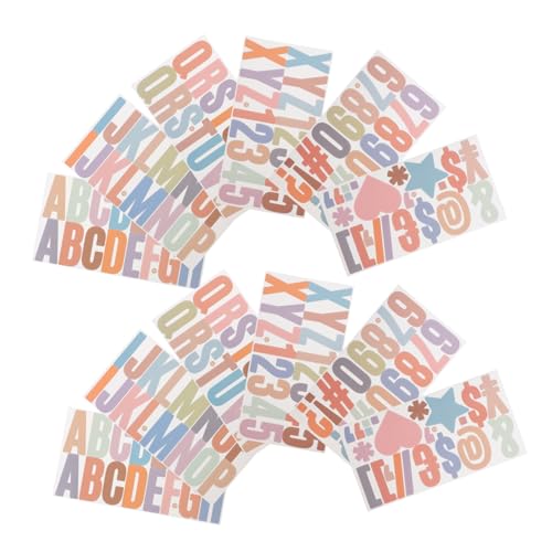 AUTSUPPL 2 Sätze Wetterfeste Buchstaben Aufkleber Selbstklebende Alphabet Sticker Für Briefkasten Tür Fenster Auto Dekoration Einfach Abziehbar Ohne Kleberückstände von AUTSUPPL