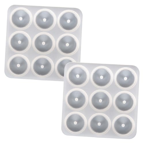 AUTSUPPL 2 Stück DIY Silikonform Anhänger Gießform Epoxidharz Anhängermould Flexibel Langlebig für Schmuckherstellung Bastelarbeiten von AUTSUPPL