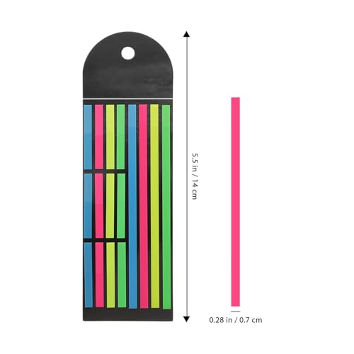 AUTSUPPL 2 Stück Fluoreszierende Haftstreifen Bunte Lesestreifen für Bücher Lange und Kurze Selbstklebende Seitenmarker Praktische Notizstreifen für Schüler und Lesefokus AUTSUPPL 2 Stück Fluoreszierende Haftstreifen Bunte Lesestreifen für Bücher Lange und Kurze Selbstklebende Seitenmarker Praktische Notizstreifen für Schüler und Lesefokus von AUTSUPPL