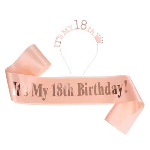 AUTSUPPL 2 Stück Geburtstagsschärpe und Krone Set Satin Schulterband und Zinklegierung Haarreif mit Kristall Verstellbar Leichtes Party Accessoire für Mädchen und Frauen Geschenkidee für AUTSUPPL 2 Stück Geburtstagsschärpe und Krone Set Satin Schulterband und Zinklegierung Haarreif mit Kristall Verstellbar Leichtes Party Accessoire für Mädchen und Frauen Geschenkidee für von AUTSUPPL