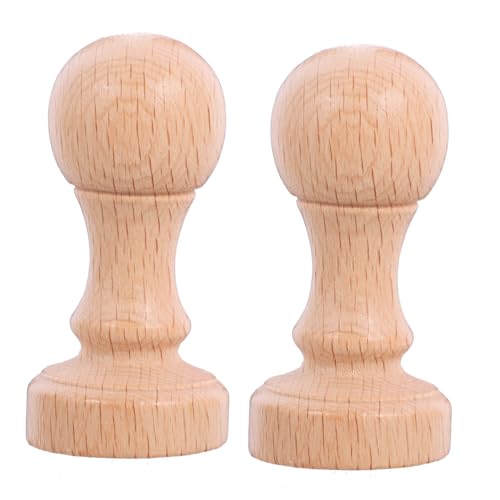 AUTSUPPL 2 Stück Holz DIY Stempel Blanko aus Holz Langlebig Handlich für Basteln Handbuch Stempel Scrapbooking Einladungskarten Dekoration von AUTSUPPL