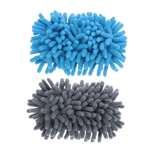 AUTSUPPL 2 Stück Mikrofaser Whiteboard Radiergummi mit Doppelseitigem Schwamm Schwarztafel Reiniger für Trockene Stifte und Kreide Ergonomisch Geformt Schnelles und Schonendes Entfernen von AUTSUPPL