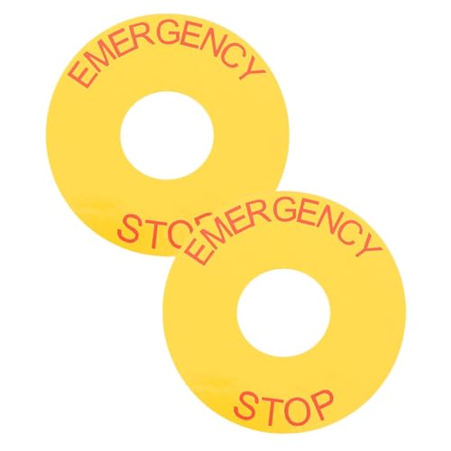 AUTSUPPL 2 Stück Not aus Aufkleber Emergency Stop Sign Sticker für Industrieanlagen Stark Haftend Langlebig aus PVC Einfach Anzubringen Rote Warnhinweise für Maschinen und AUTSUPPL 2 Stück Not aus Aufkleber Emergency Stop Sign Sticker für Industrieanlagen Stark Haftend Langlebig aus PVC Einfach Anzubringen Rote Warnhinweise für Maschinen und von AUTSUPPL