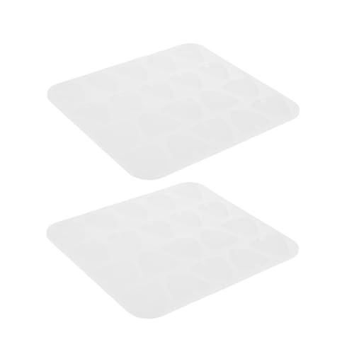 AUTSUPPL 2 Stück Silikonform Gitarrenplektren für DIY Resin Gießformen Daumen Finger Picks Schmuck Schlüsselanhänger Anhänger Kreative Bastelprojekte Langlebig und Präzise von AUTSUPPL
